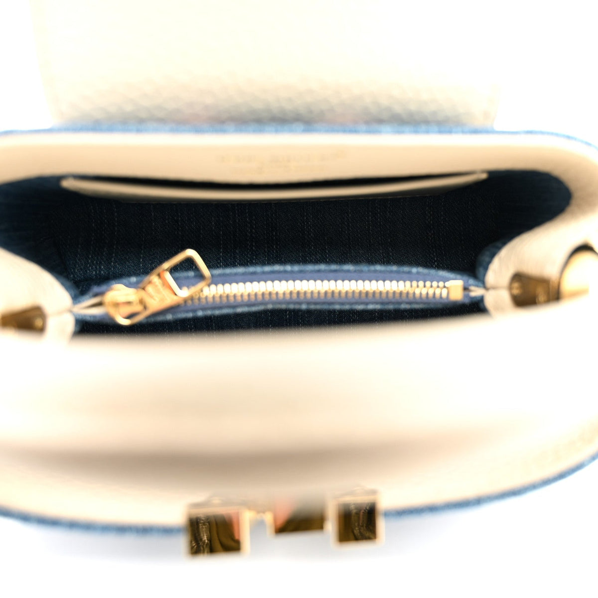 Mini Calfskin Handbag - Blue