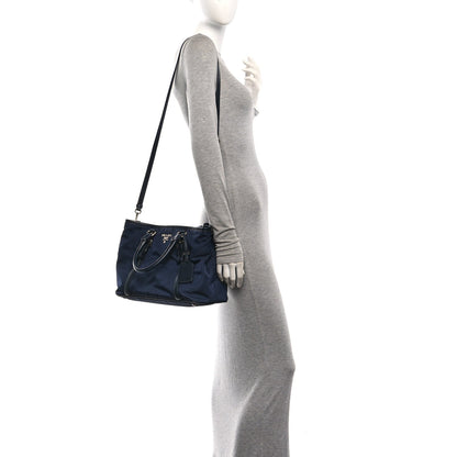 Small Nylon Tote Bag - Blue