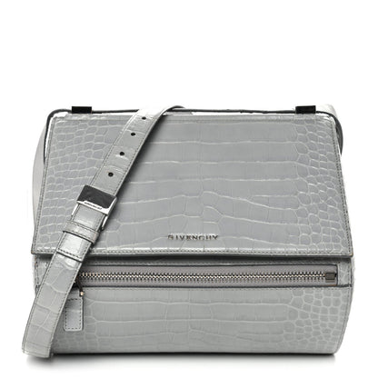 Medium Calfskin Crossbody Bag - Grey