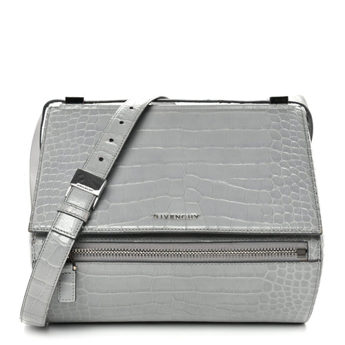 Medium Calfskin Crossbody Bag - Grey