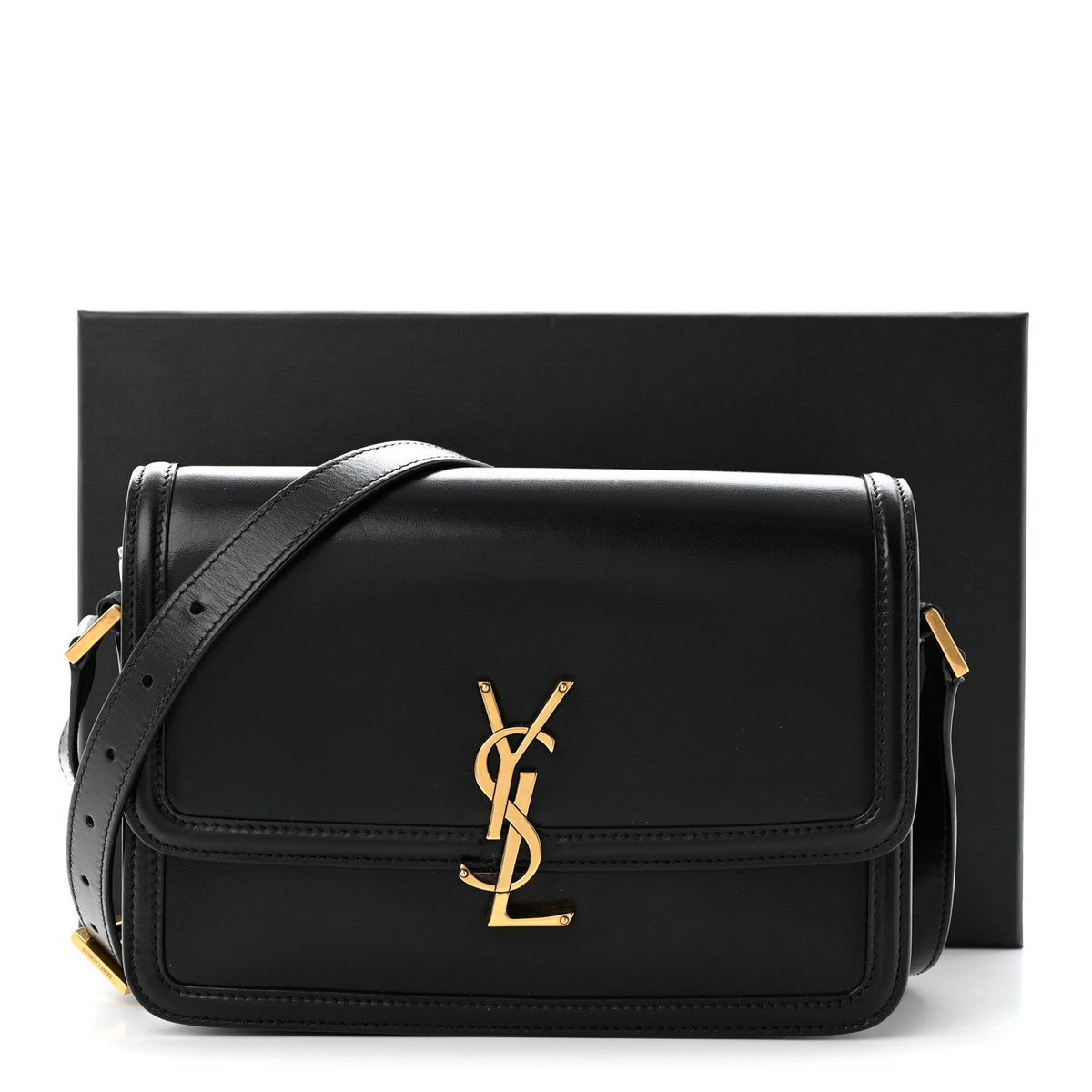 Small Calfskin Satchel Bag - Black