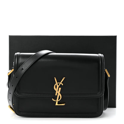 Small Calfskin Satchel Bag - Black