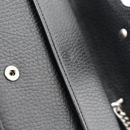 Mini Calfskin Shoulder Bag - Black