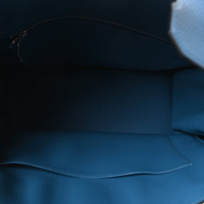 Togo Birkin 35 Bleu Izmir Handbag