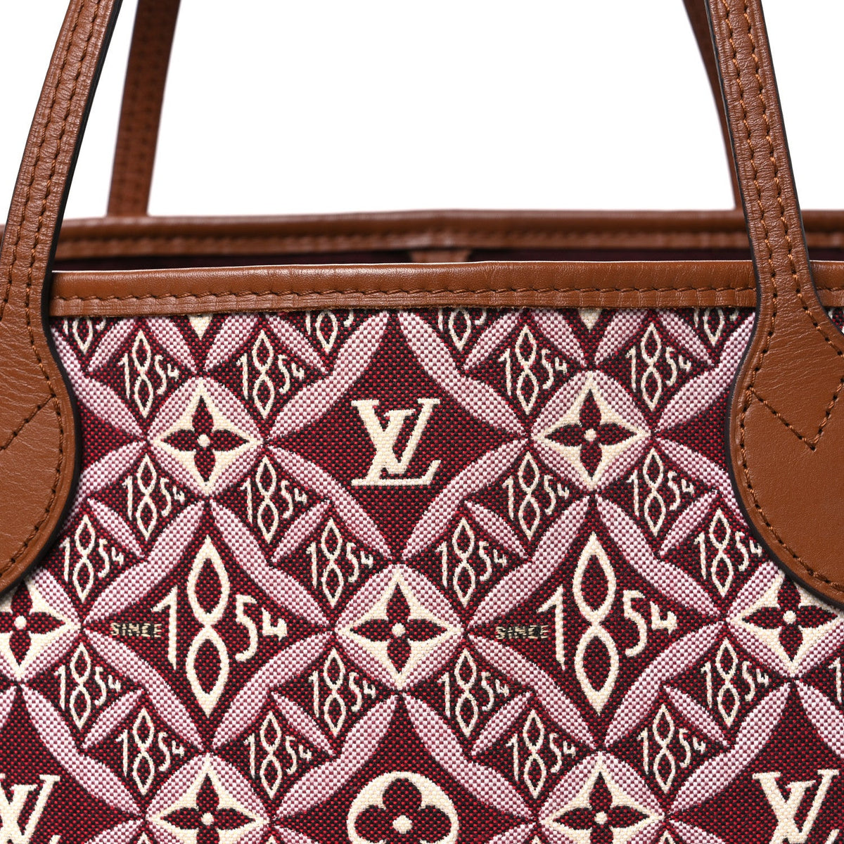 Jacquard Since 1854 Neverfull Mm Bordeau Handbag