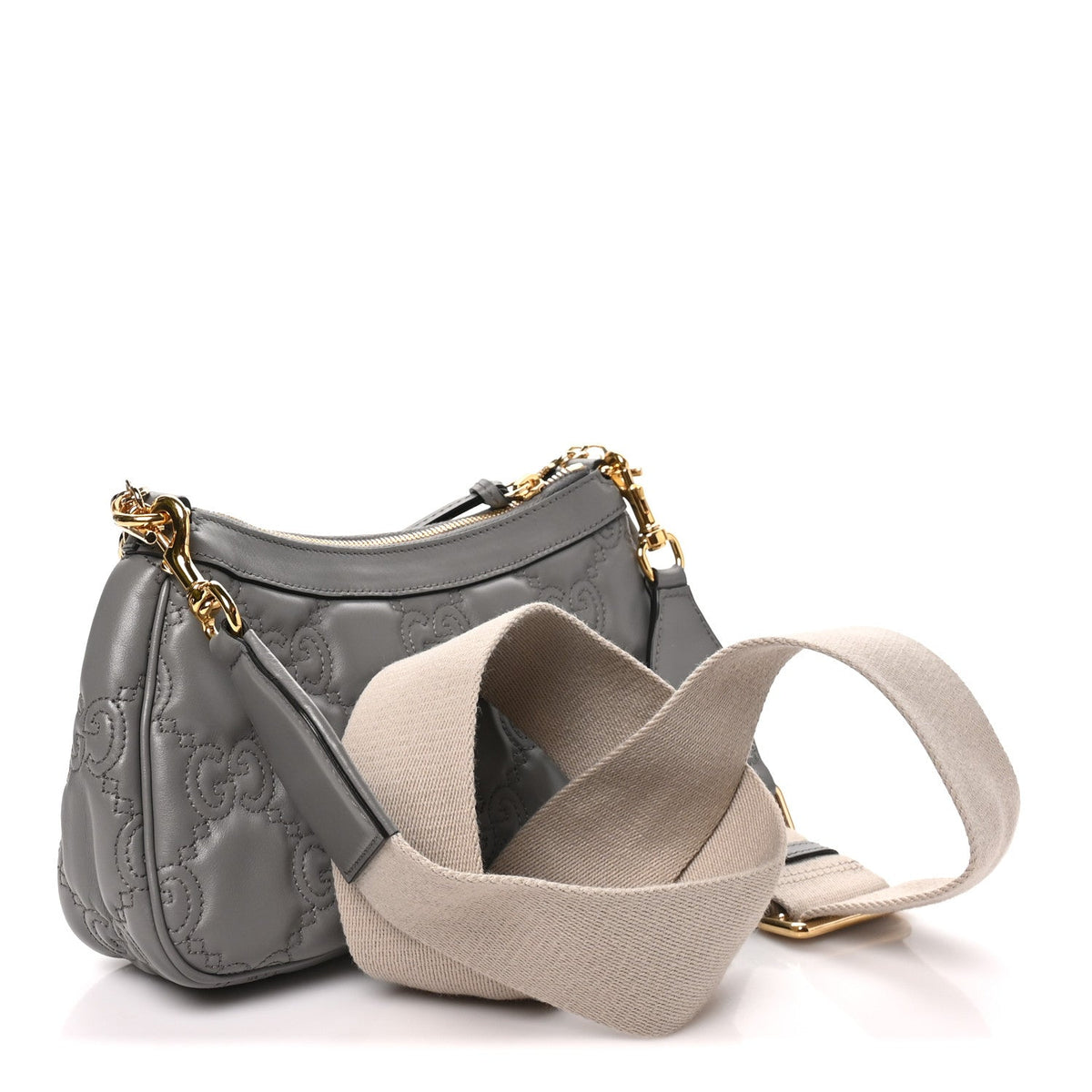 Calfskin Handbag - Grey