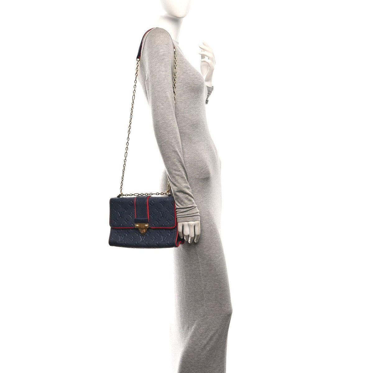 Empreinte Saint Sulpice Pm Marine Rouge Handbag
