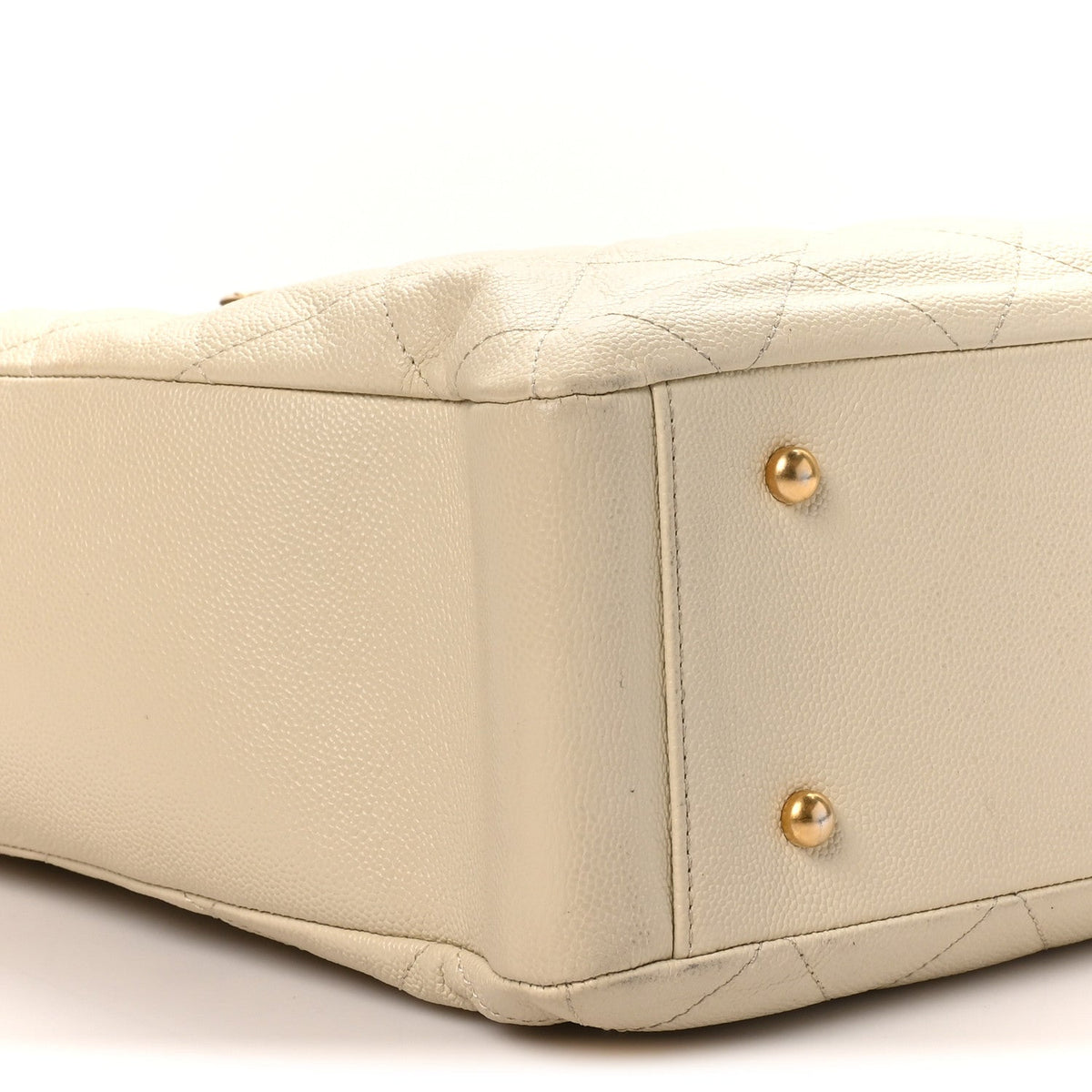 Small Quilted Caviar Tote Bag
