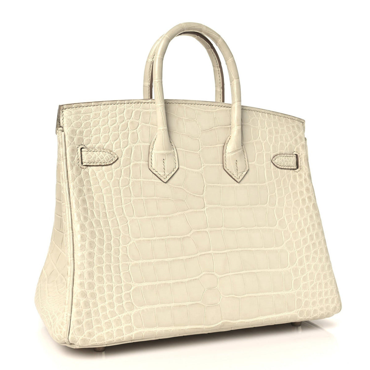 Matte Alligator Birkin 25 Beton Handbag