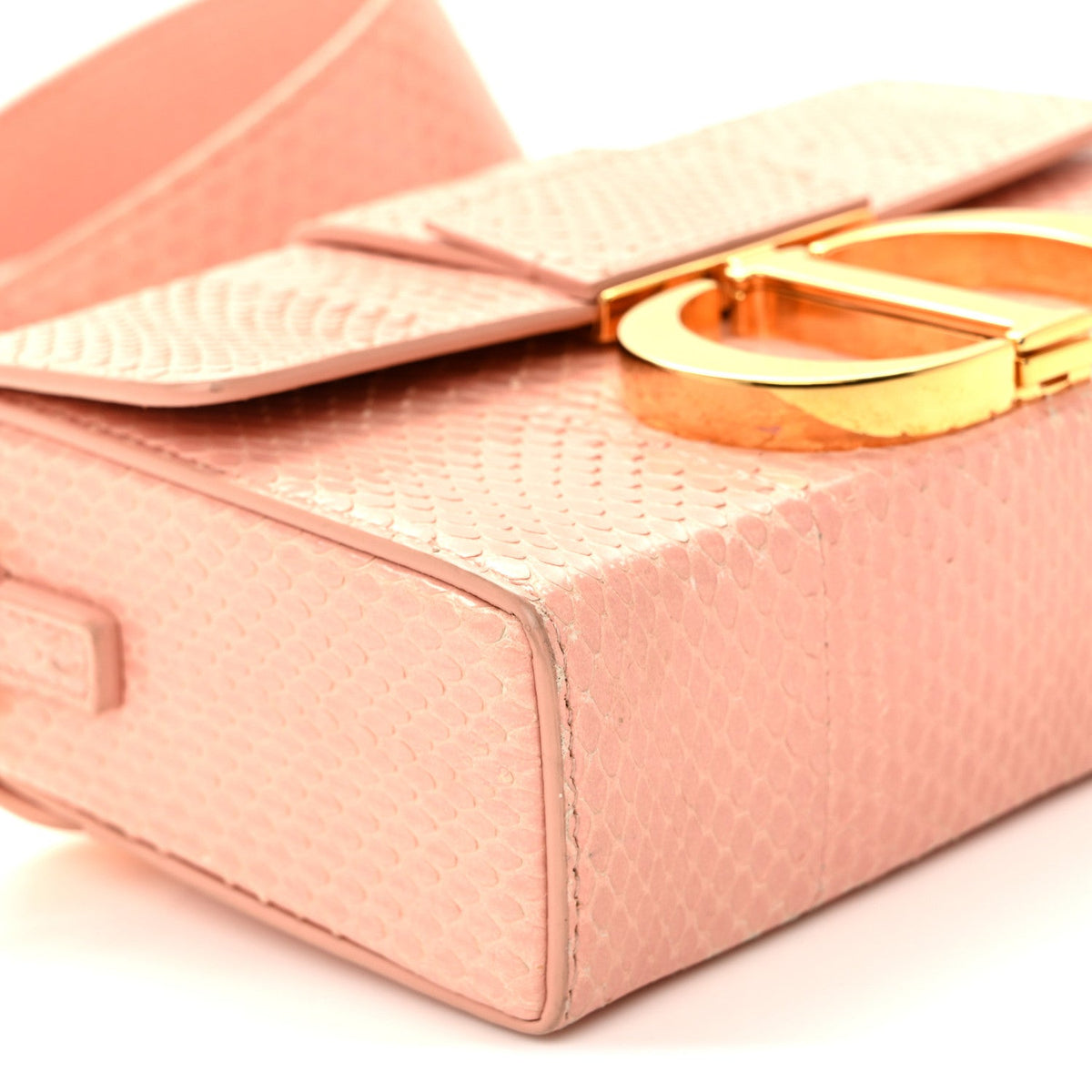 Snakeskin 30 Montaigne Box Bag Rose Clai Handbag