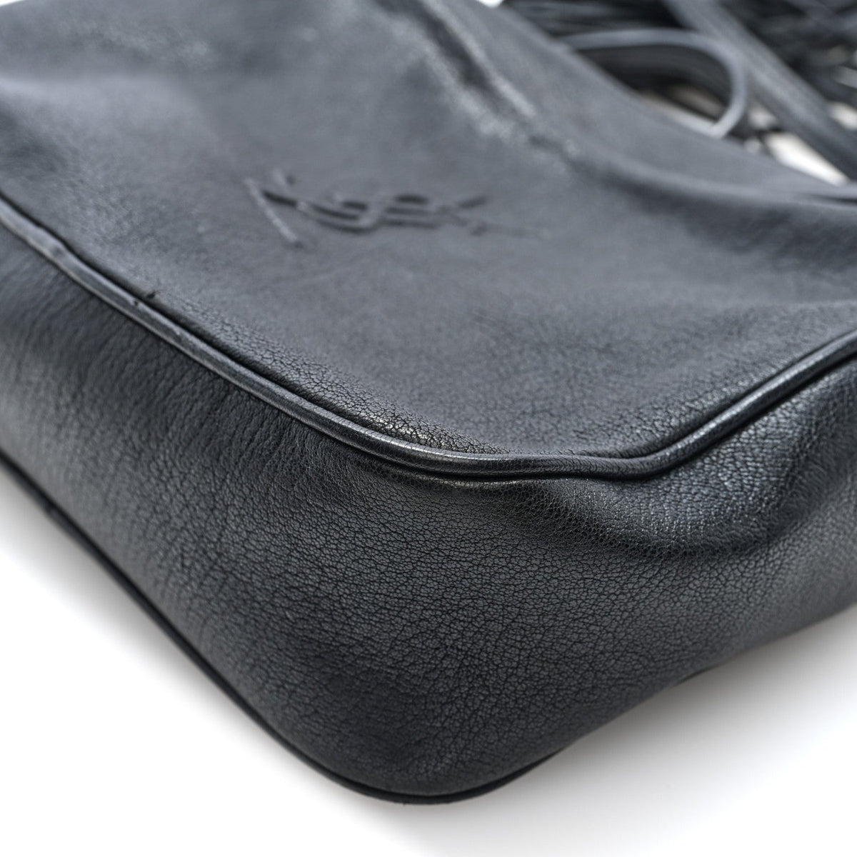 Small Lambskin Crossbody Bag - Black