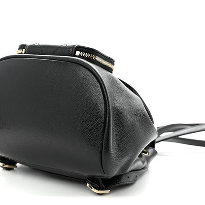 Mini Quilted Caviar Backpack - Black