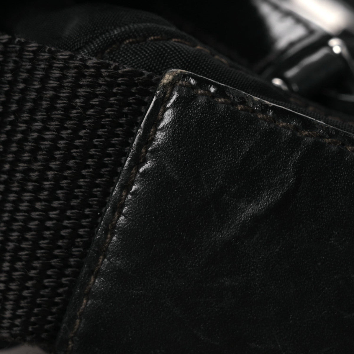 Small Nylon Handbag - Black