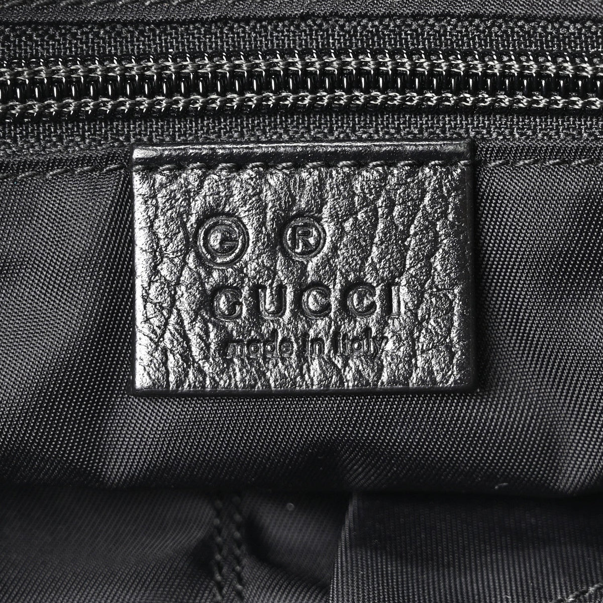 Nylon Flap Shoulder Bag - Black