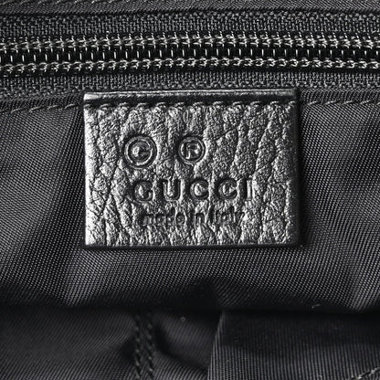 Nylon Flap Shoulder Bag - Black