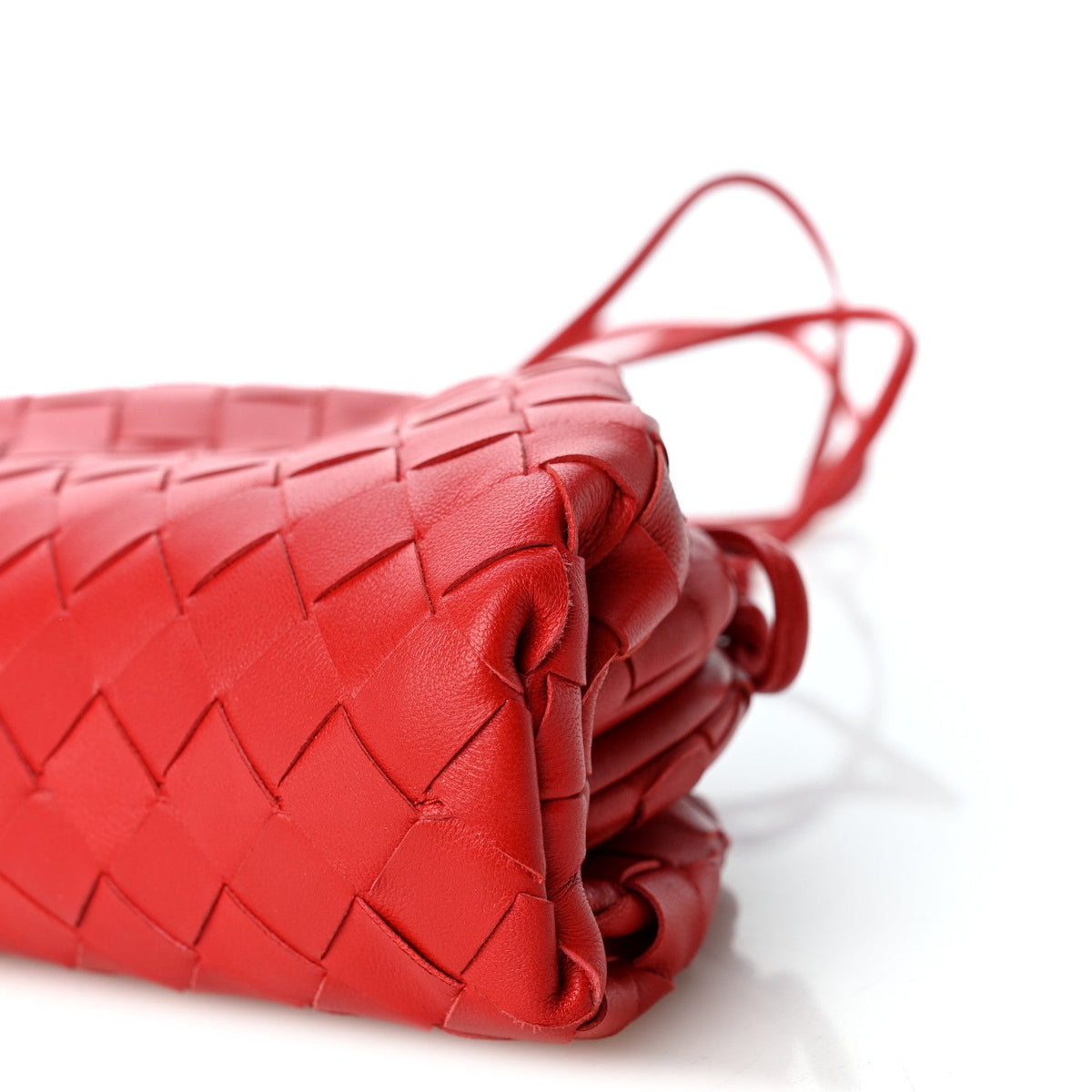 Mini Nappa Pouch - Red