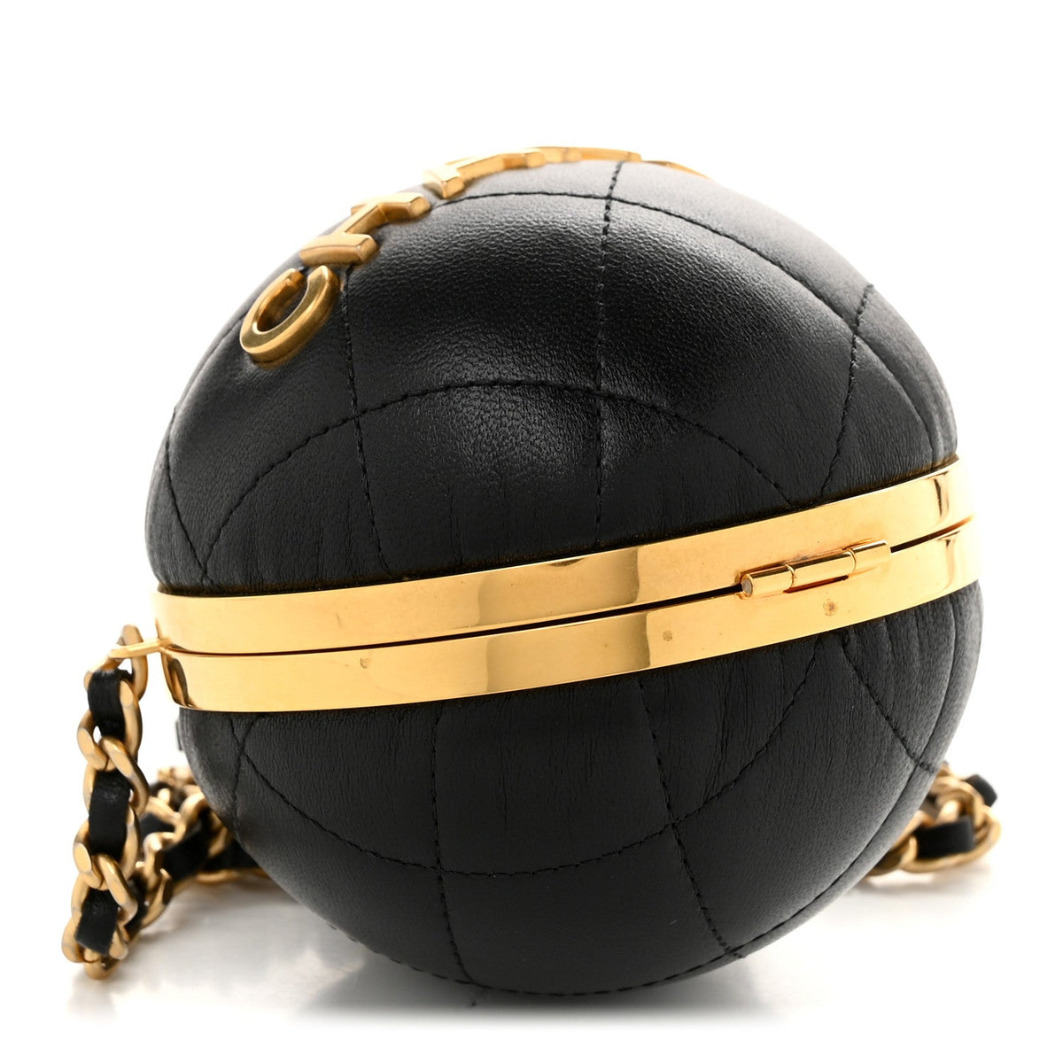 Quilted Lambskin Clutch Bag - Black