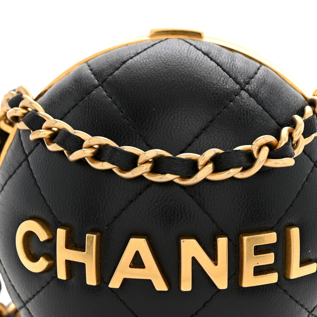 Quilted Lambskin Clutch Bag - Black