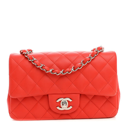 Mini Quilted Lambskin Flap Shoulder Bag - Tan