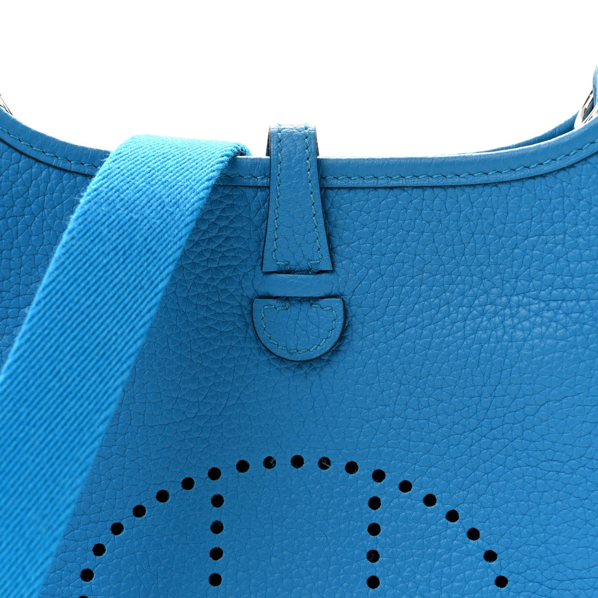 Taurillon Clemence Evelyne Tpm Bleu Zanz Handbag