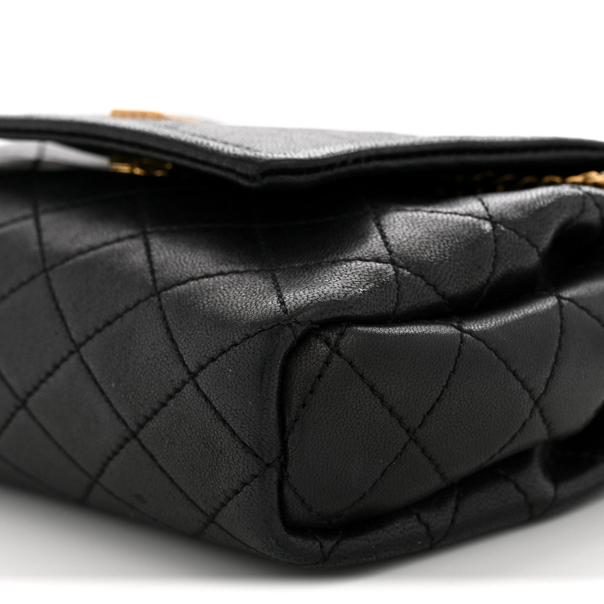 Mini Quilted Lambskin Handbag - Black