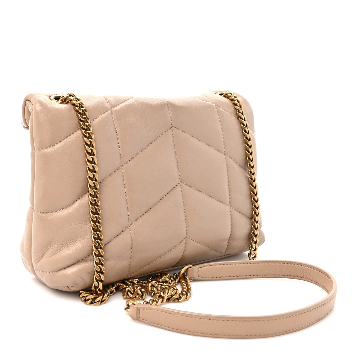 Quilted Lambskin Satchel Bag