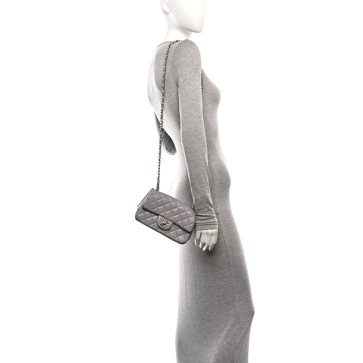 Mini Quilted Lambskin Flap Shoulder Bag - Tan
