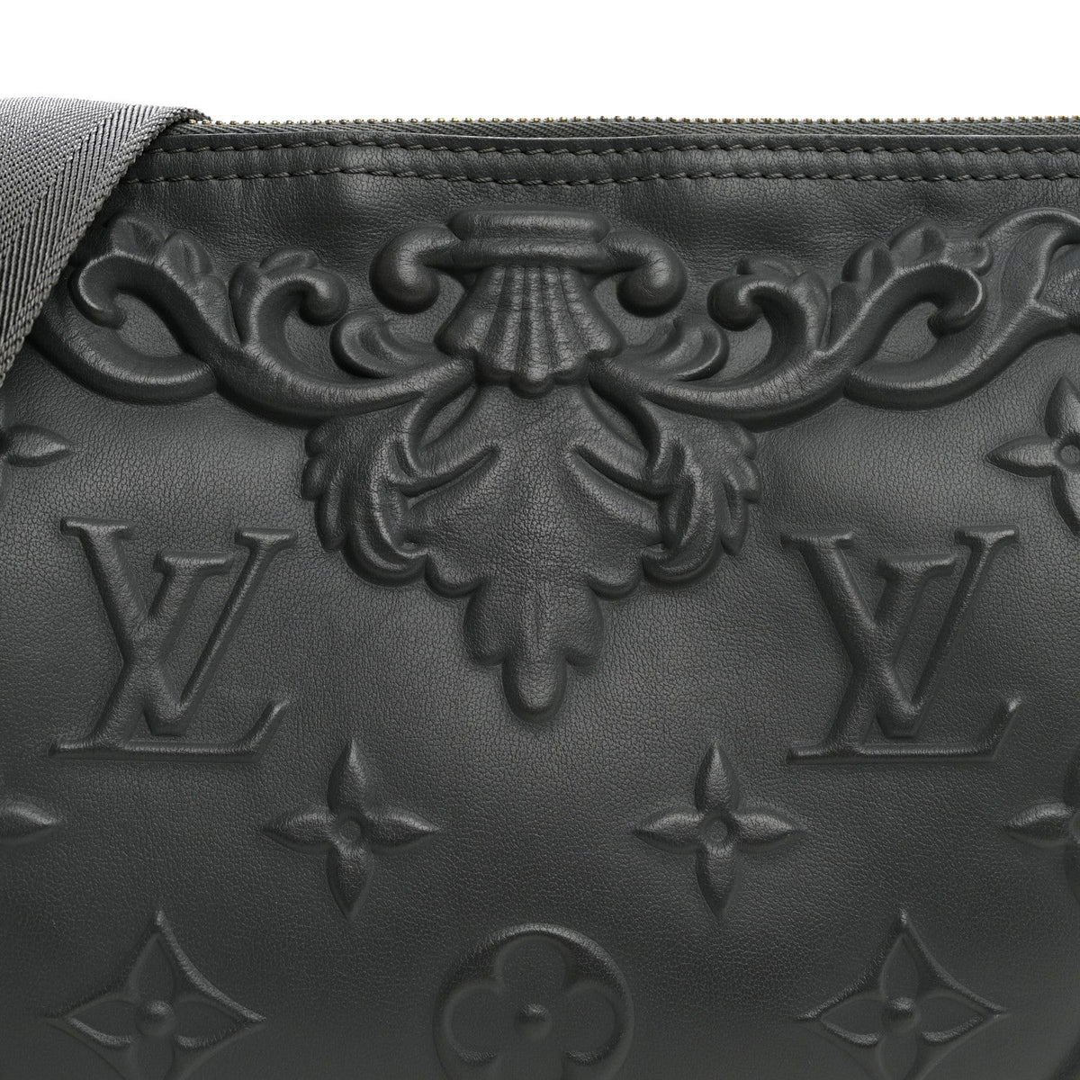 Calfskin Duffel Bag - Grey