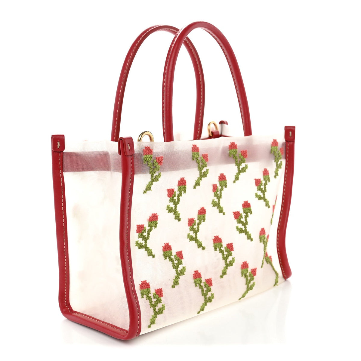 Mini Nappa Handbag - Red