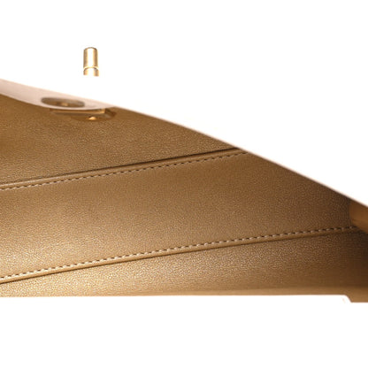 Lambskin Flap Shoulder Bag - White