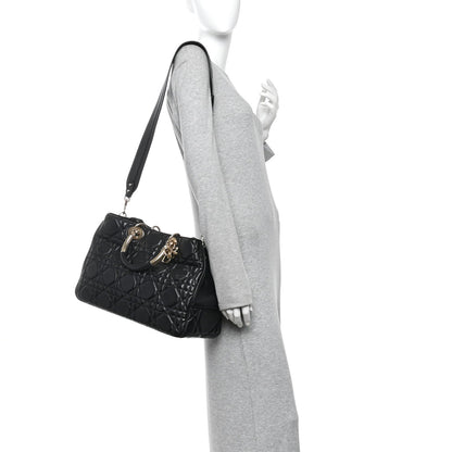 Large Calfskin Handbag - Black