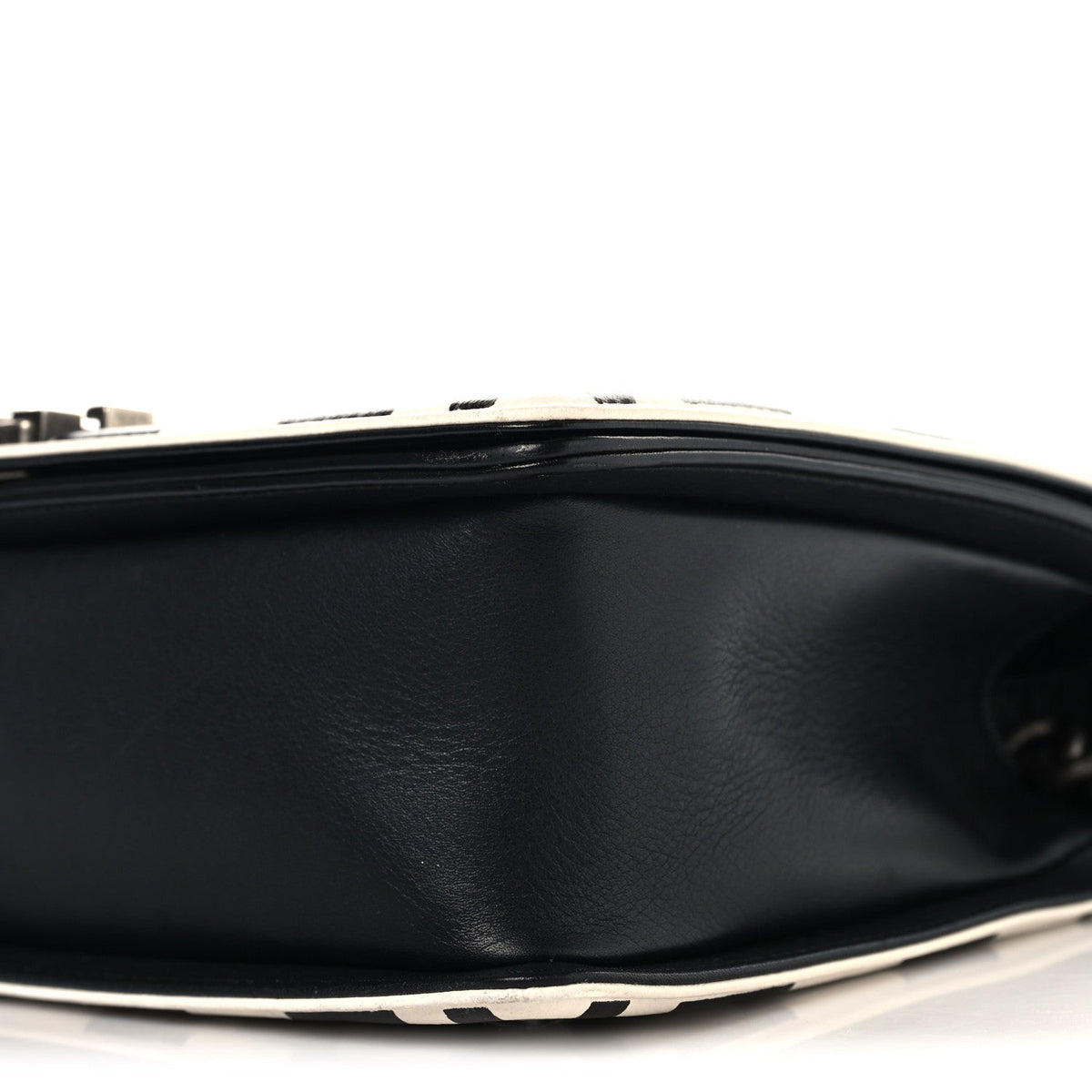 Medium Quilted Calfskin Flap Shoulder Bag - Black