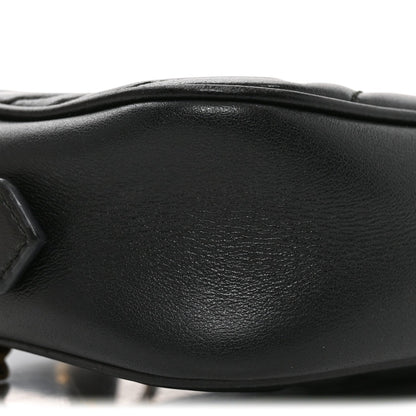 Small Calfskin Shoulder Bag - Black