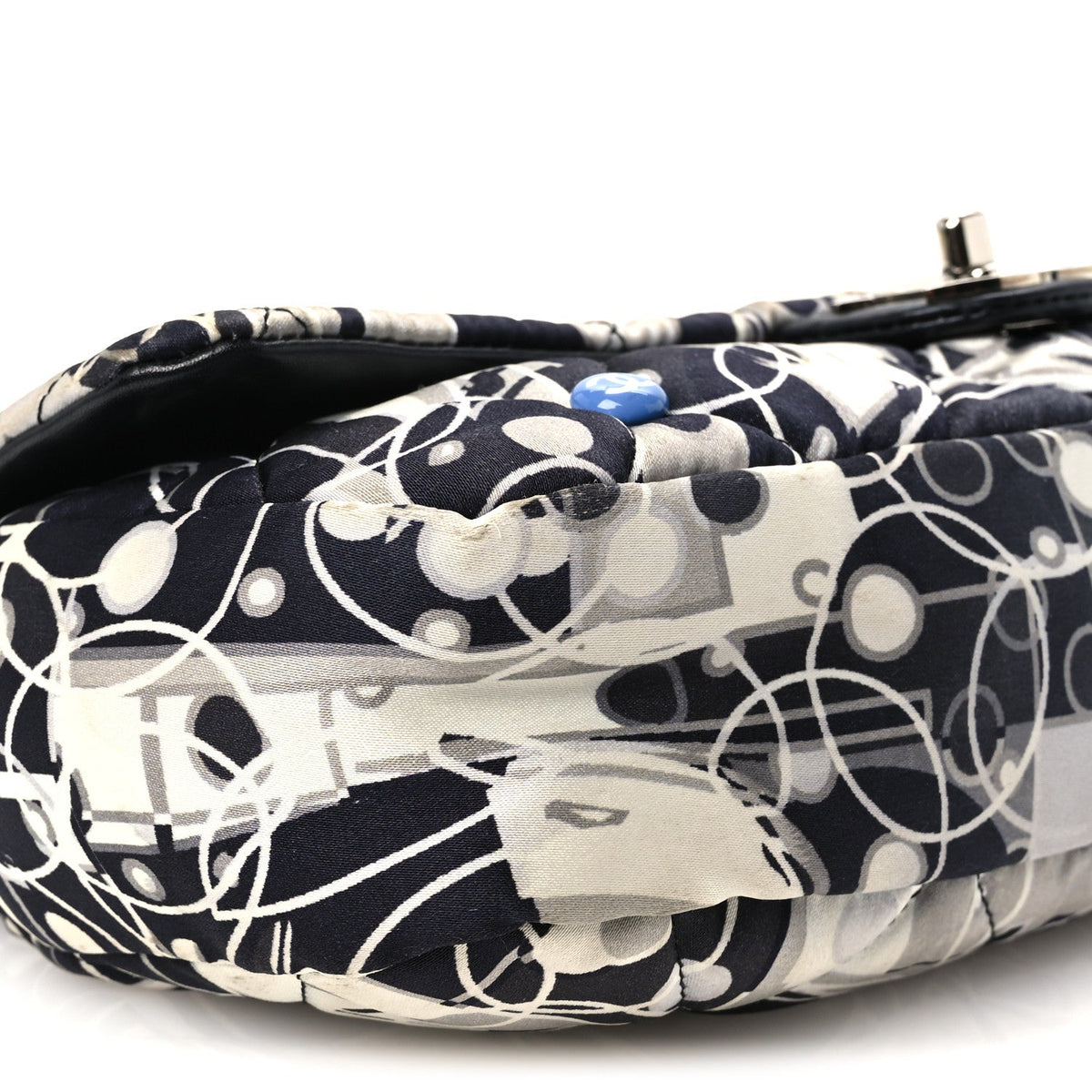 Medium Quilted Flap Shoulder Bag - Black