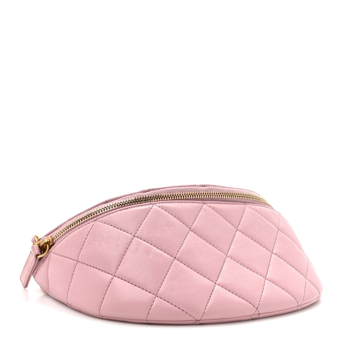 Quilted Lambskin Belt Bag - Pink