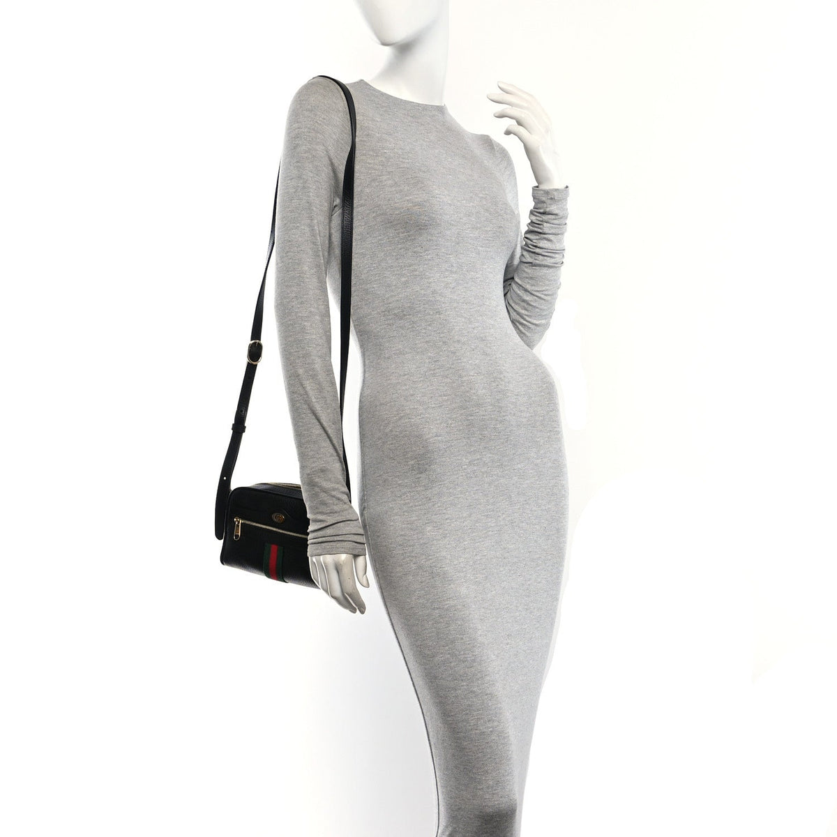 Mini Calfskin Shoulder Bag - Black