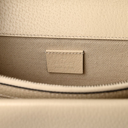 Small Calfskin Shoulder Bag - White