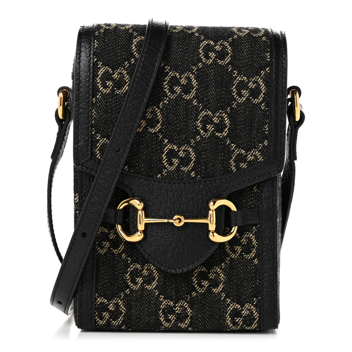 Mini Calfskin Crossbody Bag - Black