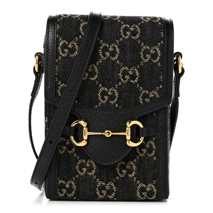 Mini Calfskin Crossbody Bag - Black