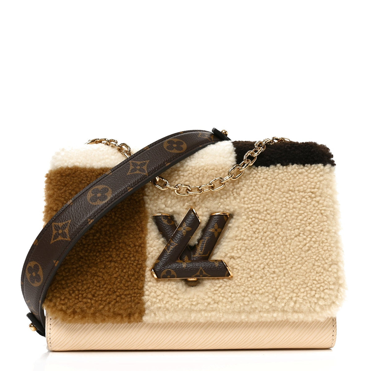 Monogram Epi Teddy Twist Mm Creme Handbag