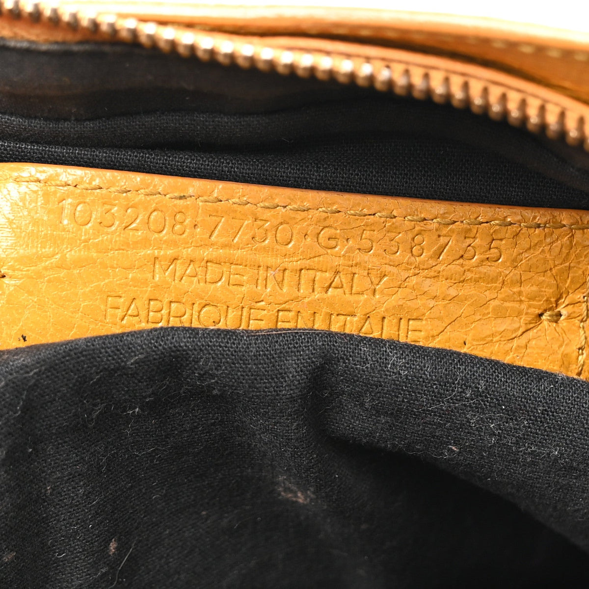 Agneau Classic Hardware First Jaune Mout Handbag