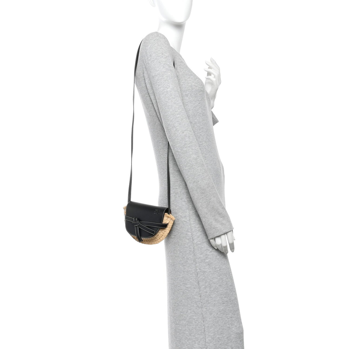 Mini Calfskin Crossbody Bag - Natural