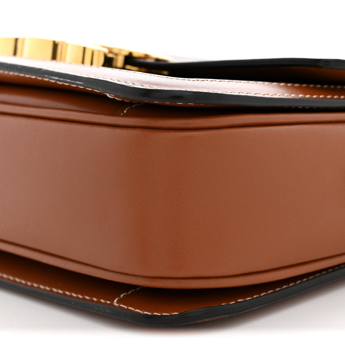 Calfskin Canvas Handbag - Tan