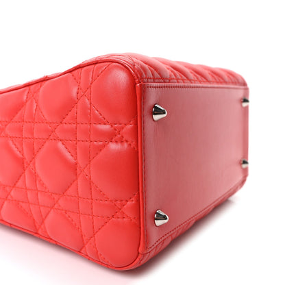 Medium Lambskin Handbag - Red