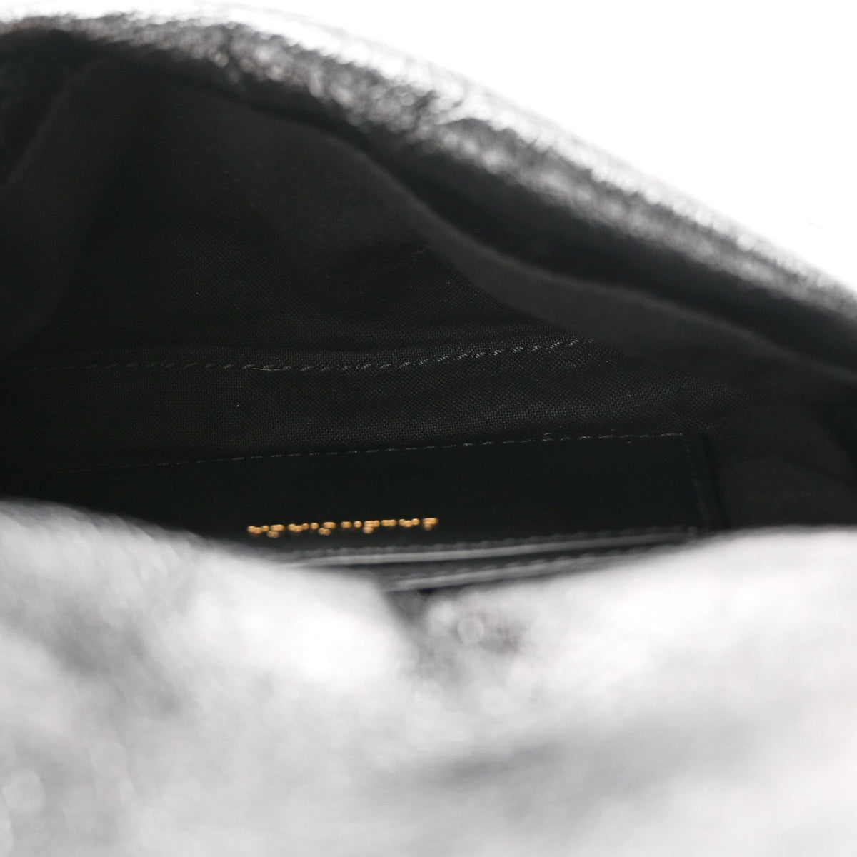 Medium Calfskin Shoulder Bag - Black