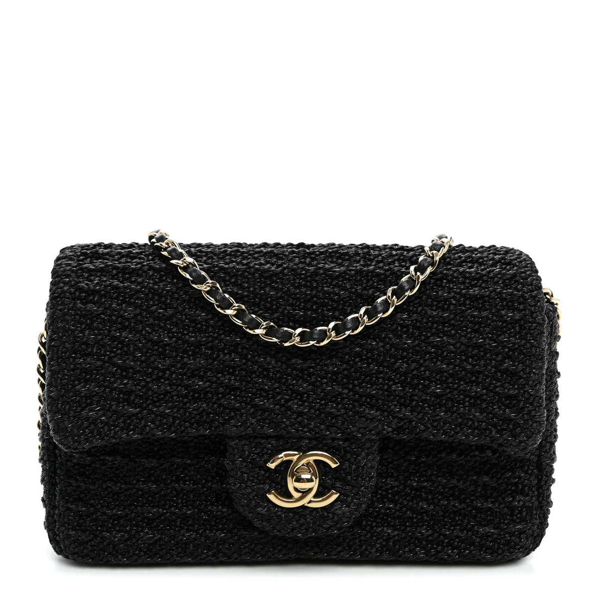 Mini Fabric Flap Shoulder Bag - Tan