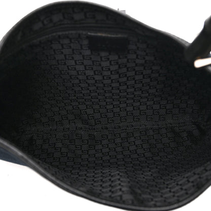 Small Canvas Hobo Bag - Black