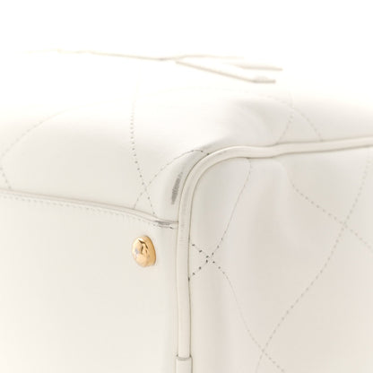 Maxi Calfskin Handbag - White