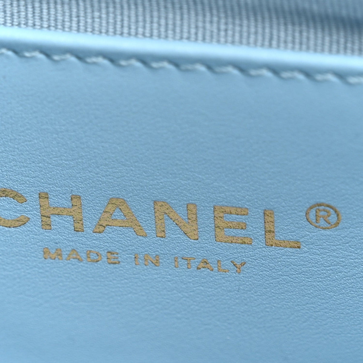 Quilted Lambskin Flap Shoulder Bag - Light Blue
