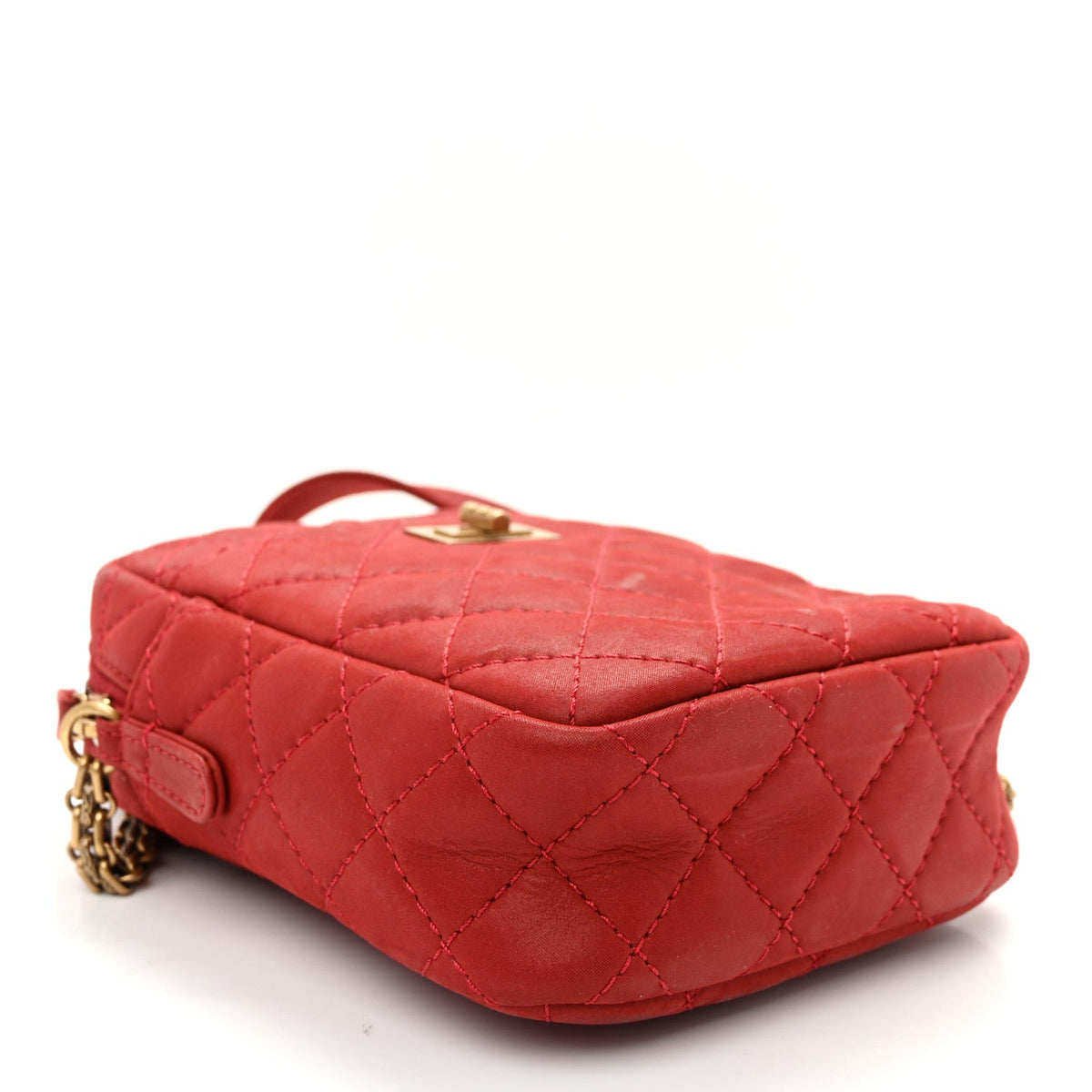 Quilted Calfskin Handbag - Red